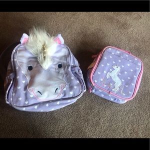 Pottery Barn Mini book bag and lunch box
